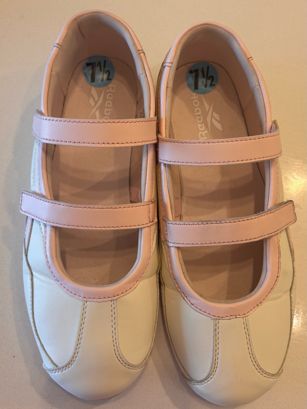 Reebok Mary Jane Sneakers in Pink and Cream